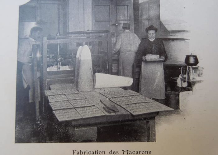 Old photograph of making Macarons