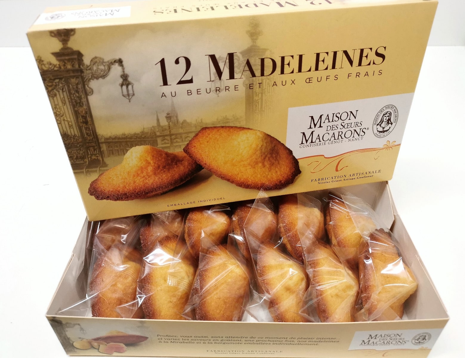 Box Of 12 Madeleines Macaroons Nancy